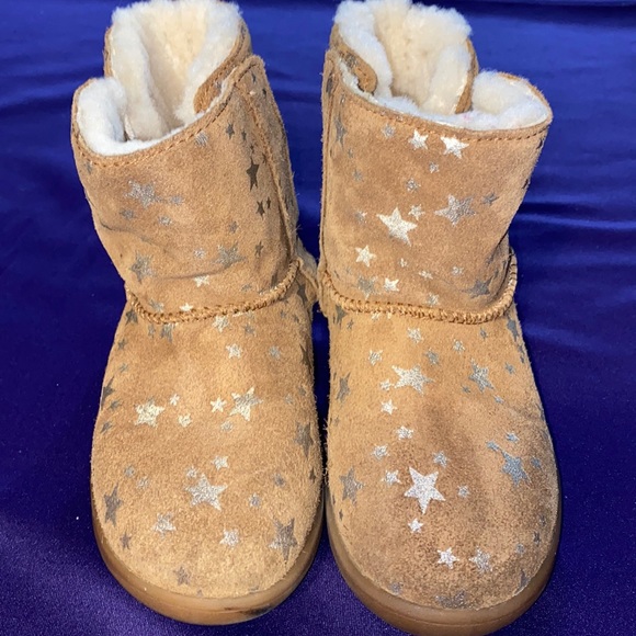 UGG Other - Toddler 12 tan silver stars ugg boots